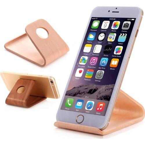 YRFF Lightweight Slim Design Wooden Mobile Phone Stand Holder for iPhone for Samsung for wiko support