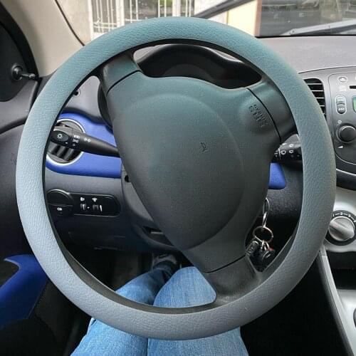 Multi Color Universal DIY Soft Skin Silicone Steering Wheel Cover Car Silicone Steering Wheel Glove Cover Automobile Accessories