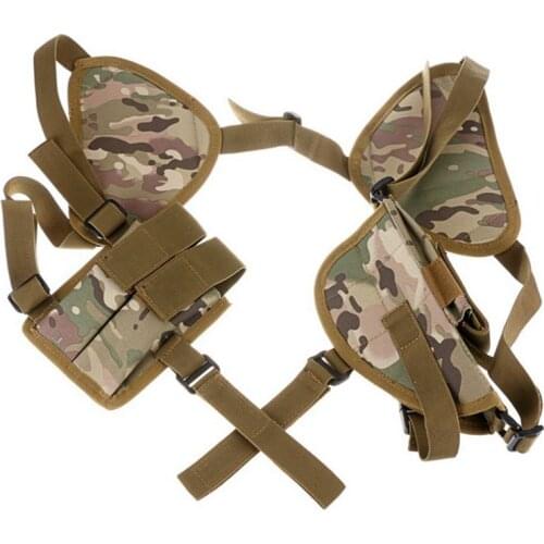 Airsoft Tactical Military Double Pouch Hunting Combat Nylon Gun Shoulder Holster Pouch Hand Gun Holster Glock / Taurus / Beretta