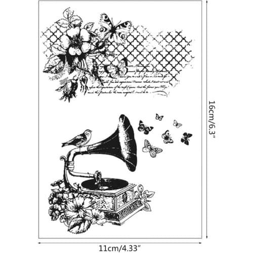 2021 New Mountain Flower Silicone Clear Seal Stamp DIY Scrapbooking Embossing Photo Album