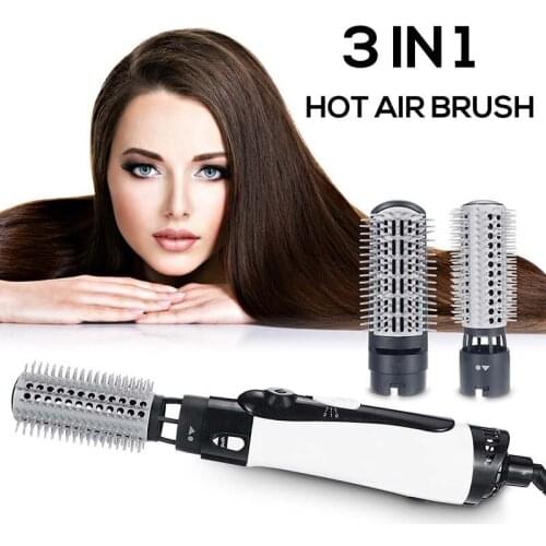 Professional 3 in 1 Hair Dryer Brush 1000W Curling Iron One Step Hair Dryer Electric Blow Dryer Brush Hairdryer Roller Styler