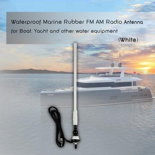 Radio Antenna Marine Boat FM AM Aerial Car Waterproof Rubber Duck Dipole Flexible FM Modulators For Motorcycle ATV UTV Tractor