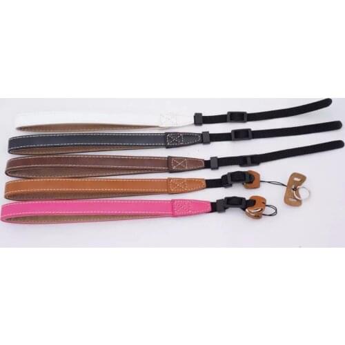 Wholesale Camera Wrist Strap Hand Strap PU Leather lanyard for Canon Nikon Sony Fuji Fujifilm FinePix Olympus Samsung
