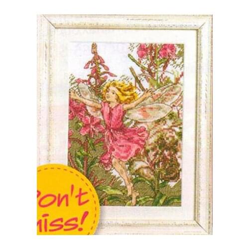 Precise Printing Kit Fishxx Cross Stitch Crazy148-2 Cartoon Flower Fairy Home Handmade Embroidery Painting