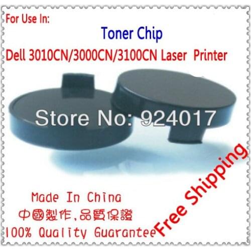 For Dell 3000 3010 3010cn 3000cn Printer Toner Chip,For Dell Toner 310-5726 310-5737 5738 5739 Refill Toner Cartridge Ch,4k+2k