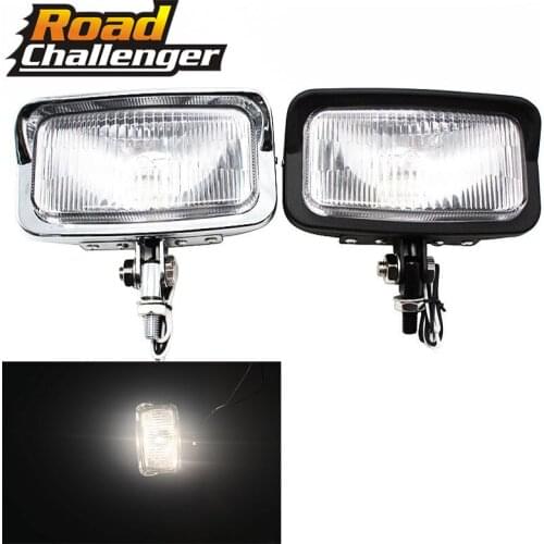 Universal motorcycle square size front headlight lamp for Harley Cafe Racer Bobber For Triumph Cruiser head light lamp parts