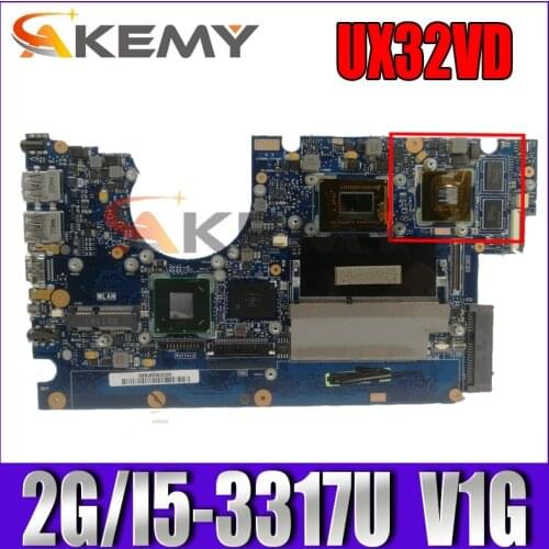 UX32VD MB._2G/I5-3317U/AS V1G GA 90R-NPOMB1300Y Motherboard For ASUS UX32V UX32VD Laptop Mainboard 100% Tested free shipping