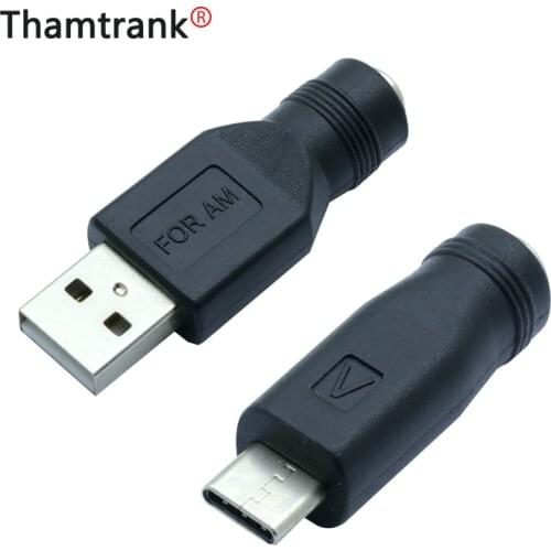 10pcs/lot DC 5.5*2.1MM Female Jack to 7.4*0.6/4.5*0.6/7.9*0.9/USB A/USB Type C/ 3P 4P AC Plug Laptop Notebook DC Power Converter