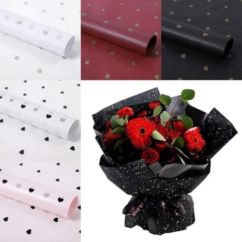 28 Sheets/lot Gift Wrapping Paper DIY Handmade Craft Little peach heart Dot Pattern Tissue Paper Flowers Packaging Material