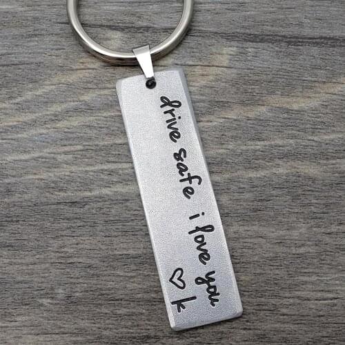 Drive Safe keychain,Custom Keychain,Couples Keychain,Key chain for Boyfriend,Gift for Him,Boyfriend Husband Birthday Gift