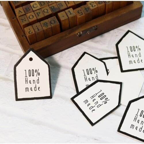 500pcs Handmade Gift Tags Wedding Party Favor Bags Candy Box Decor Packaging Labels Hang Tags DIY Sewing Garment Tags
