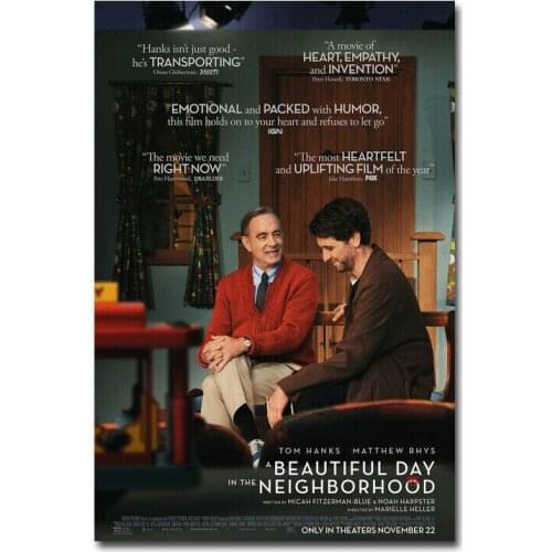 D0244 A Beautiful Day In The Neighborhood Movie Silk Fabric Poster Art Decor Indoor Painting Gift