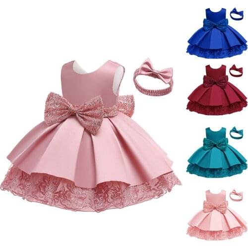 LZH 2021 Childrens Clothing Fashion Princess Dress For Girls Costume Bow Kids Formal Dress Christmas Party Clothes For Baby