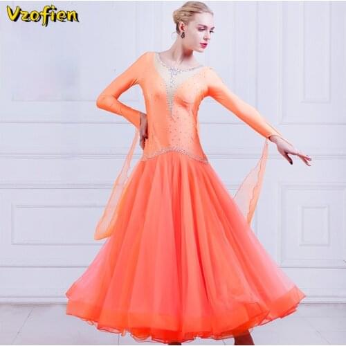 Ballroom Dance Competition Dance Dresses Women Waltz Dresses National Standard Dancing Modern Foxtrot Dress Tango Performance