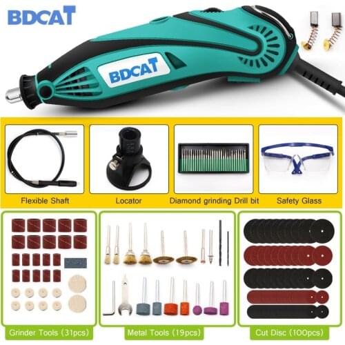 180W Electric Mini Drill Grinder Tool Polishing Machine Variable Speed Dremel Rotary Tool Kits with Power Tools Accessories Set