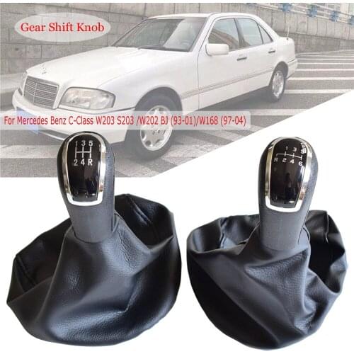 Car Gear Shift Knob Gaiter Boot Cover For Mercedes C-Class W202 W208 E-Class W203 S203/ W168 (1997-2004)