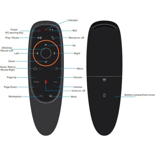 Voice Control G10 Fly Air Mouse Gyro Sensing Wireless 2.4GHz Mini Remote Control For Android Tv Box With Voice Control