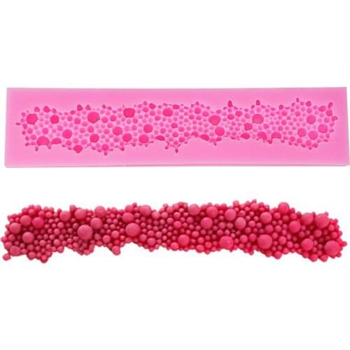 DIY Cake Decorating Tools Chocolate Gum Paste Mold Flower Border Silicone Cake Mold Baking Tool Fondant Mould