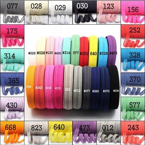 5/8" 16mm Hollow/Stamped Fold Over Elastic Ribbon Sewing Elastic Band Clothing Webbing Tape DIY Gift Packing Ribbon