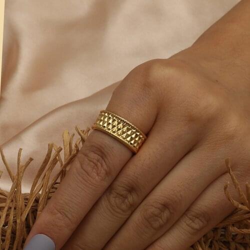 MANGOSKY Fashion Adjustable Size Ring For Women