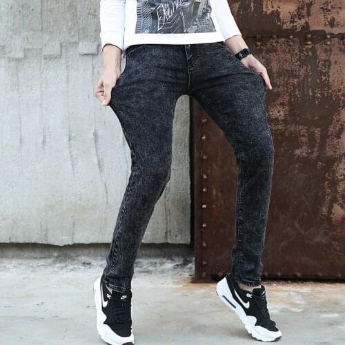 High Quality Black 2020 Men Biker Jeans Punk Hiphop street design Rock Star Destroyed Skinny