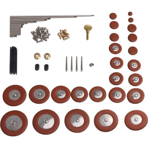 DIY Alto Saxophone Repair Parts Maintenance Kit Screws Set Spring needle and 25pcs Sax Pads C