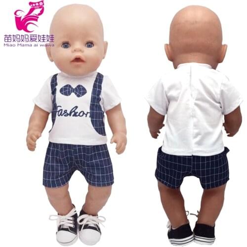 2021 New Arrival 40cm Baby Doll Summer Outfit 17" Reborn Doll Clothes Children Girl Birthday Gifts Toys Clothing