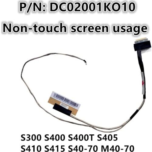New Laptop LCD LED LVDS Video Screen Display Flex wire Cable For Lenovo S300 S400 S400T S405 S410 S415 S40-70 M40-70 DC02001KO10