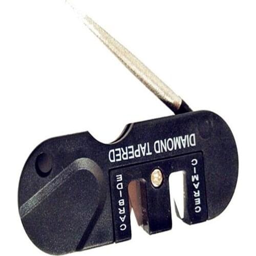 Outdoor Pocket EDC Folding Sharpener Ceramic Carbide Diamond Tapered Tools Safety & Survival