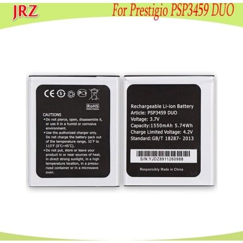 LOT=10PC 3.7V 1550mAh High capacity PSP3459 DUO battery for Prestigio Wise OX3 Wize N3 PSP3459 DUO phone Replacement Batteries