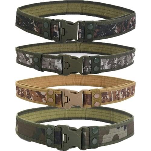 Belt Waistband Combat-Belts Tactical-Belt Canvas Army-Style Quick-Release Hunting Outdoor Waistband Combat-Belts Tactical-Belt C