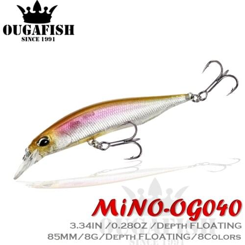 Fishing Tackle Lure Minnow Floating Suspend Water Bait Weights 8g Mino Suspending Wobblers For Pike Fish Artificial Baits Goods