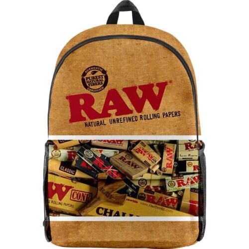 3D Cigarette Tobacco Women Men Backpack Bags Unisex Outside Sportswear Oxford Waterproof Hiking Travel Laptop Backpack