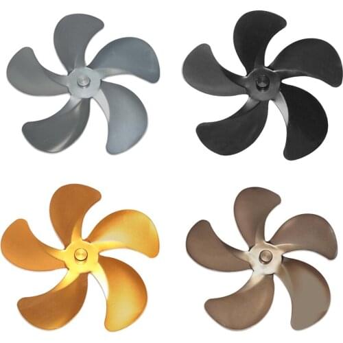 Fan replacement 5 blades aluminum alloy Low noise blade wood-burning