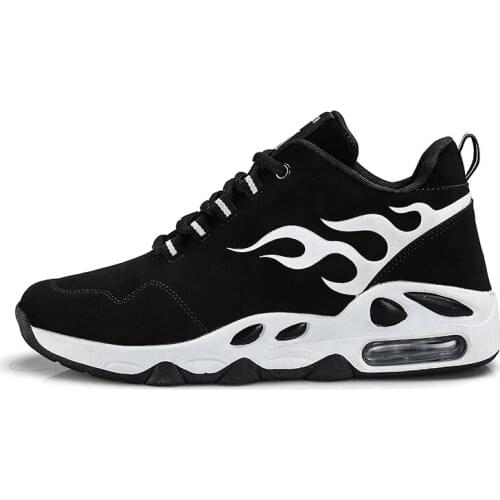 Sports Non-slip Men Sneakers New Leisure Thick Sole Soft Shoes Male Air Cushion Training Shoes Shock-absorbing Running Shoes