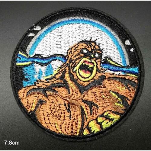 Kong Animal Iron On Embroidered Clothes Patches For Clothing Stickers Garment Wholesale