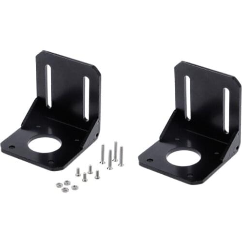 High quality Mounting Bracket Holder For Nema 17 Stepper Motor 3D Printer Black 42mm Alloy Steel