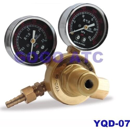 YQD-06 Nitrogen meter pressure reducing valve decompression table pure copper nitrogen seal good anti-leakage nitrogen reducer