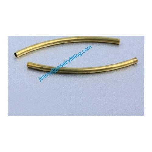 Jewelry findings Raw Brass matel spacer tube beads Pave tube beads tube Bar 1.5*30*0.15mm