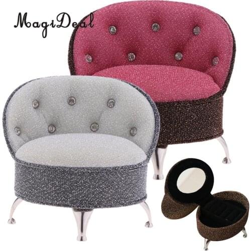 1/6 European Styled Sofa Chair Doll House Miniature Furniture for Action Figure Dolls Acc Life Scene Decor Pretend Play Toys