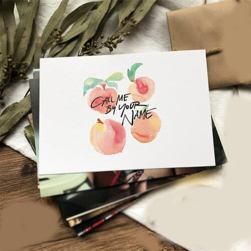 40pcs/set TV Show Call Me By Your Name Printed Postcard Cosplay Prop Decor Post Cards for Women Men Christmas Gift