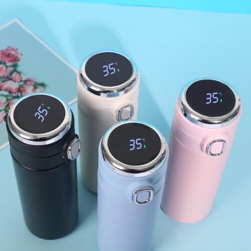 420ML Smart Temperature Display Thermos Stainless Steel Bottle Vacuum Flasks Travel Car Soup Coffee Mug Thermos Insulation Cup