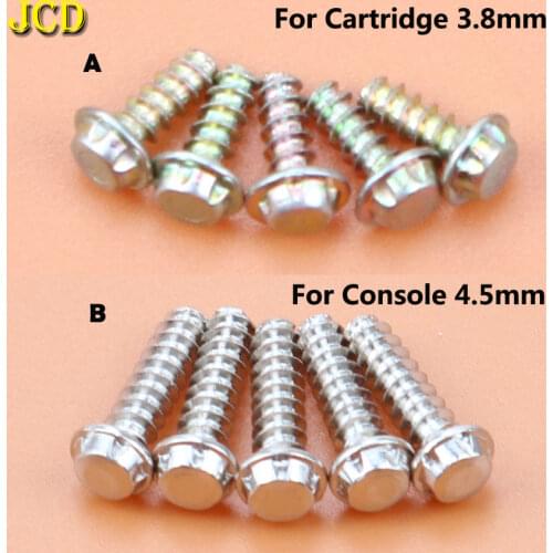 JCD 5PCS 3.8mm 4.5mm Security Bit Screws For Nintendo NES SNES N64 For Gameboy GB Console & Cartridge Case Screws