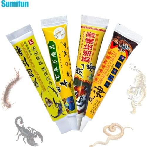 5 Types of 1Pcs Chinese Pain Relief Ointment For Rheumatoid Arthritis Joint Muscle Rub Herbal Cream Medical Plaster