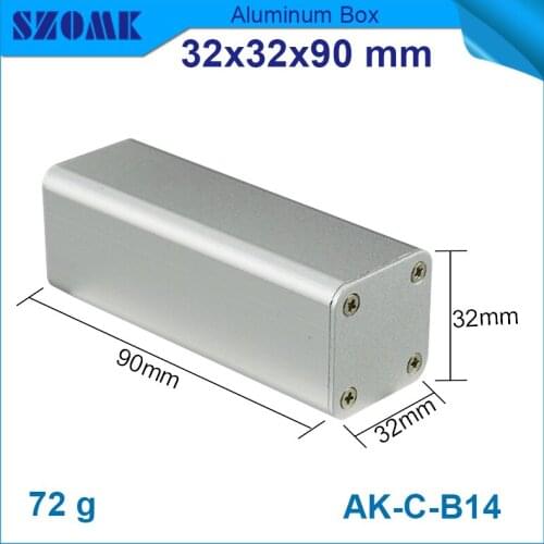 5 pcs/lot Aluminum Extrustion Junction Box 32x32x90 mm SZOMK diy smart tv aluminum box and network tv project box enclosure