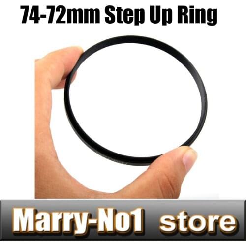 Free shipping Black Step Up Filter Ring Lens Ring 74mm to 72mm 74mm -72mmm 74 -72mm