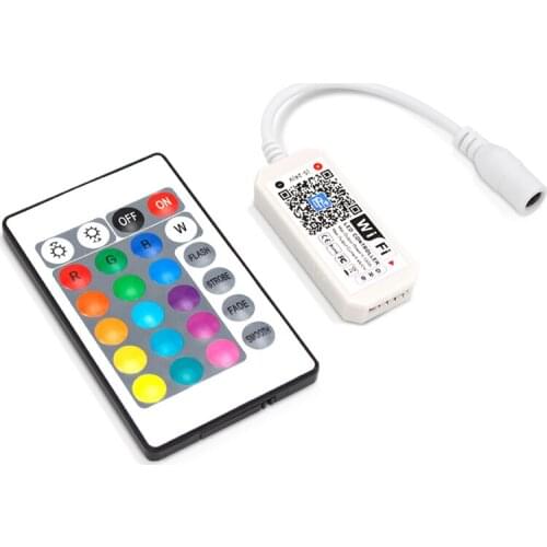 Free Shipping RGBW WiFi and IR Remote LED Strip Light Controller,LED Pannel Light,Compatible with Alexa,Google Home