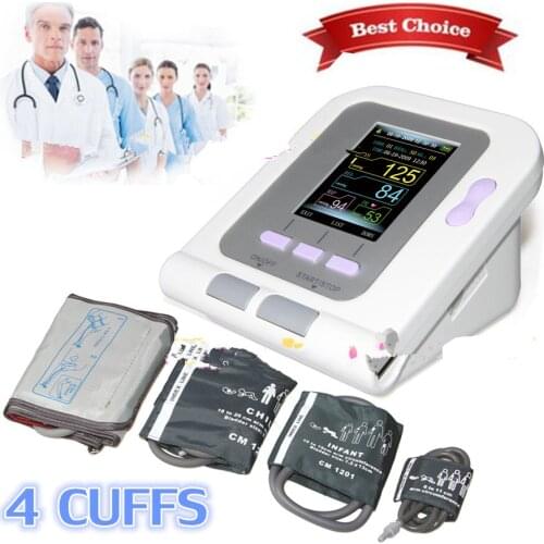 Contec Digital Blood Pressure Monitor CONTEC08A+Neonatal/Infant/Child/Adult 4cuffs HOT SALE