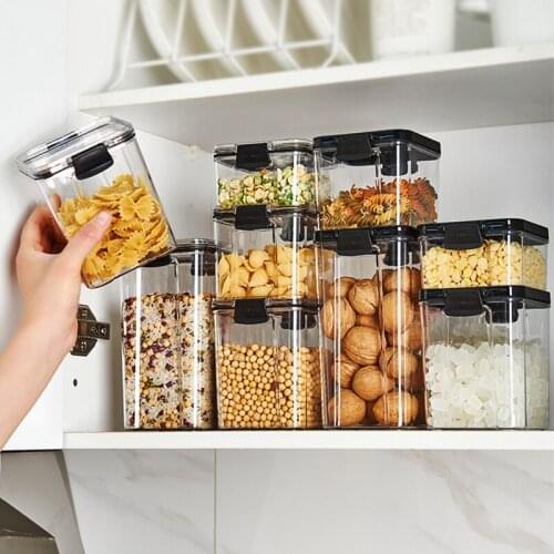 Bottle Storage Candle Jars With Lid Wholesale Empty Glass Container for Cereals Kitchen and Organization Clear Plastic Lids Food