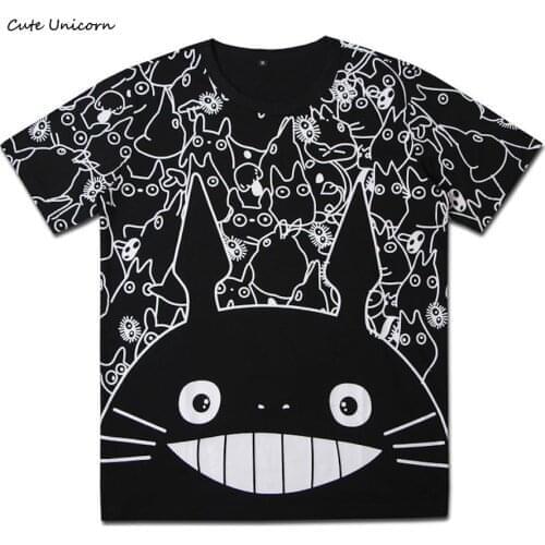 Cute Unicorn My Neighbor Totoro unisex t shirt Mens t-shirts cotton tshirt summer casual t-shirt boys clothes anime tops tees
